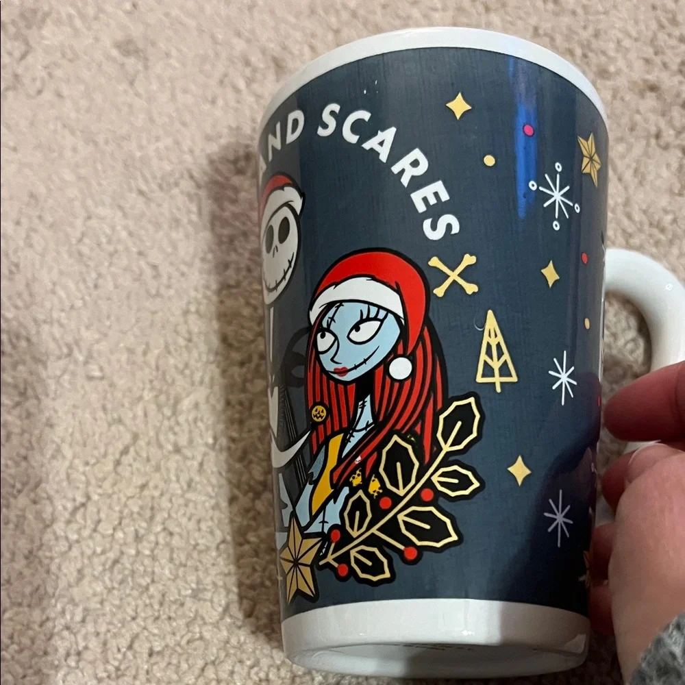 Disney Nightmare before Christmas White Ceramic Mug Base